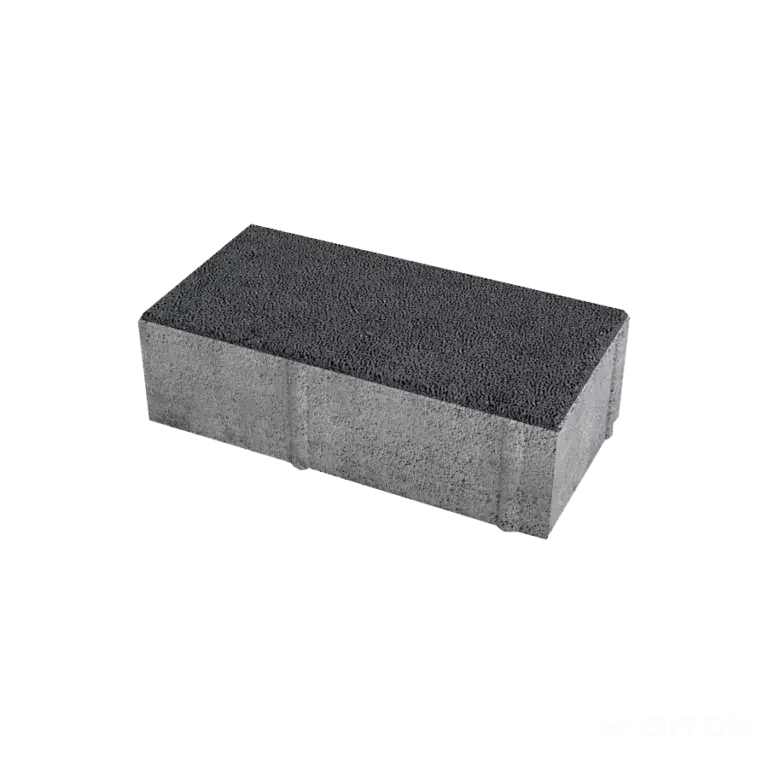 DITON Parketa 10 x 20 x 6 cm, čierna – betónová skladobná dlažba