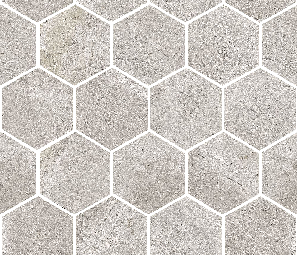 Baldocer Slate Hexa White, porcelánový obklad 29×27 cm