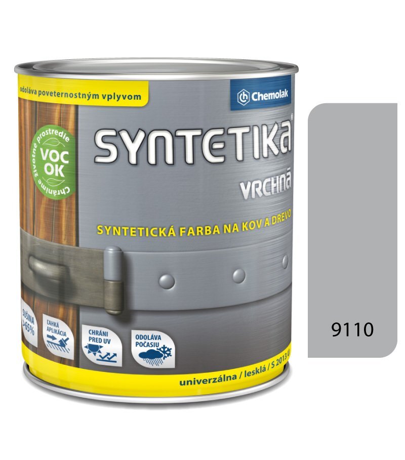 Syntetický vrchný email S2013U (9110 hliníková), 0,6 l
