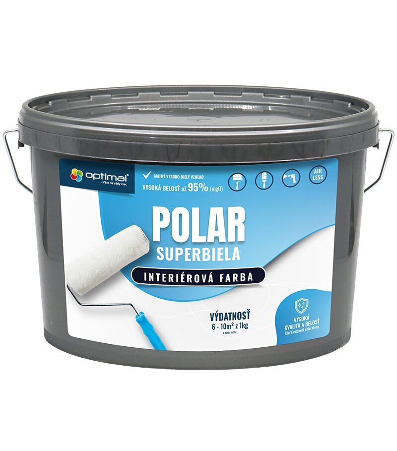 Optimal Polar interiérová disperzná farba snehobiela 6 kg