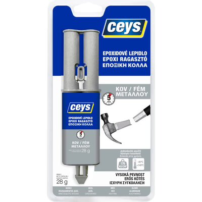 CEYS Epoxiceys epoxidové lepidlo na kov, 28 g (dvojzložkové, striekačka)