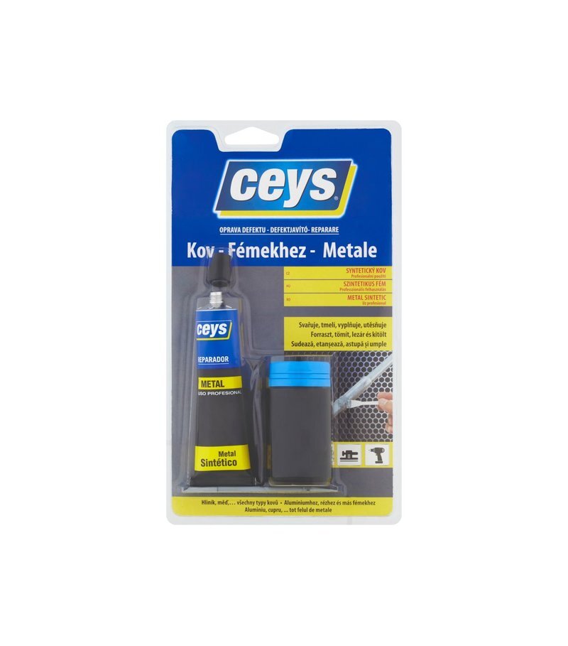 Ceys Syntetický kov – tmel s kovovým plnivom 40 ml + 40 g