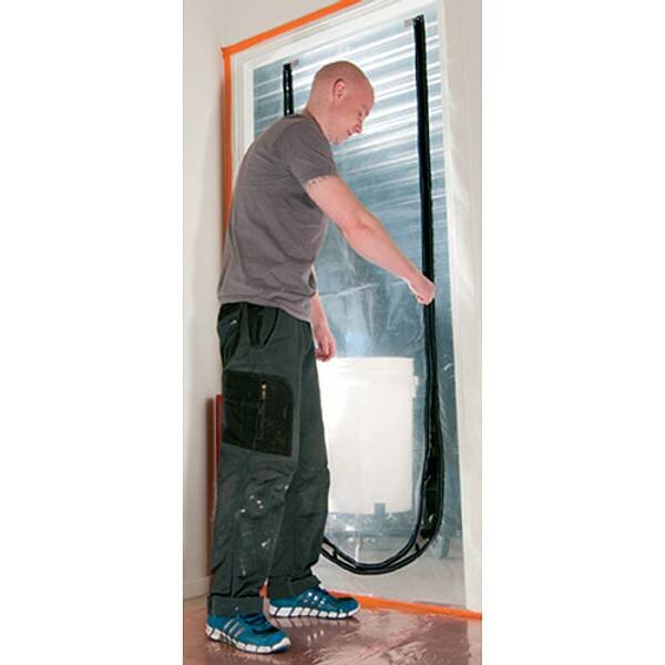 Strend Pro PF1201 stavebná ochranná fólia na dvere (U-Zipper)