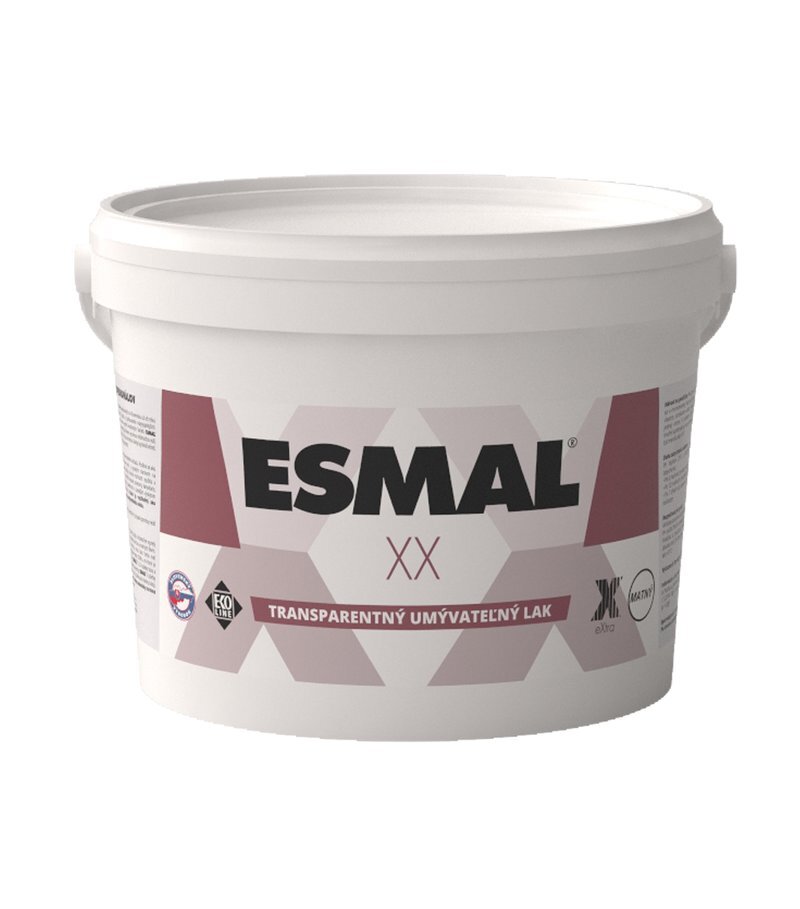 ESMAL XX umývateľný transparentný lak matný 15 kg