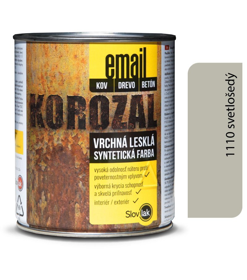 Korozal Email 1110, svetlošedý, 3 kg