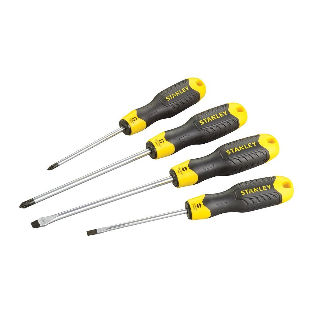 Stanley CushionGrip sada skrutkovačov 4 ks (PH1 75 mm, PH2 150 mm, plochý)
