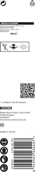 BOSCH EXPERT HEX-9 HardCeramic vrták do keramiky 6 x 90 mm