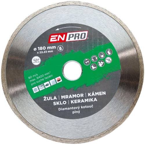 Diamantový kotúč plný ENPRO Ø 180 x 1,6 x 22,23 mm