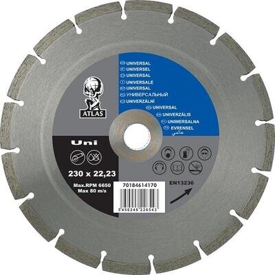 Diamantový segmentový kotúč ATLAS UNIVERSAL 125 x 2 x 22,23 mm