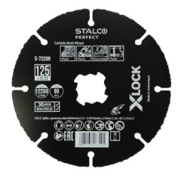 STALCO karbidový rezný kotúč X-LOCK 125 mm S-72200