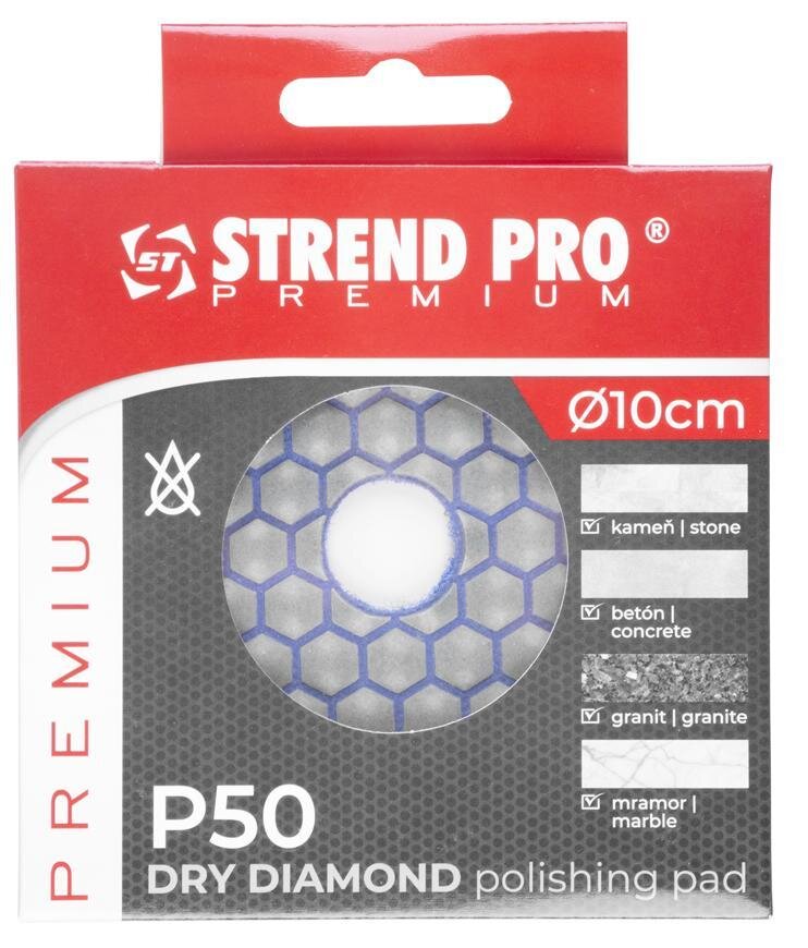 Strend Pro diamantová brúsna podložka DP514, 100 mm, P50