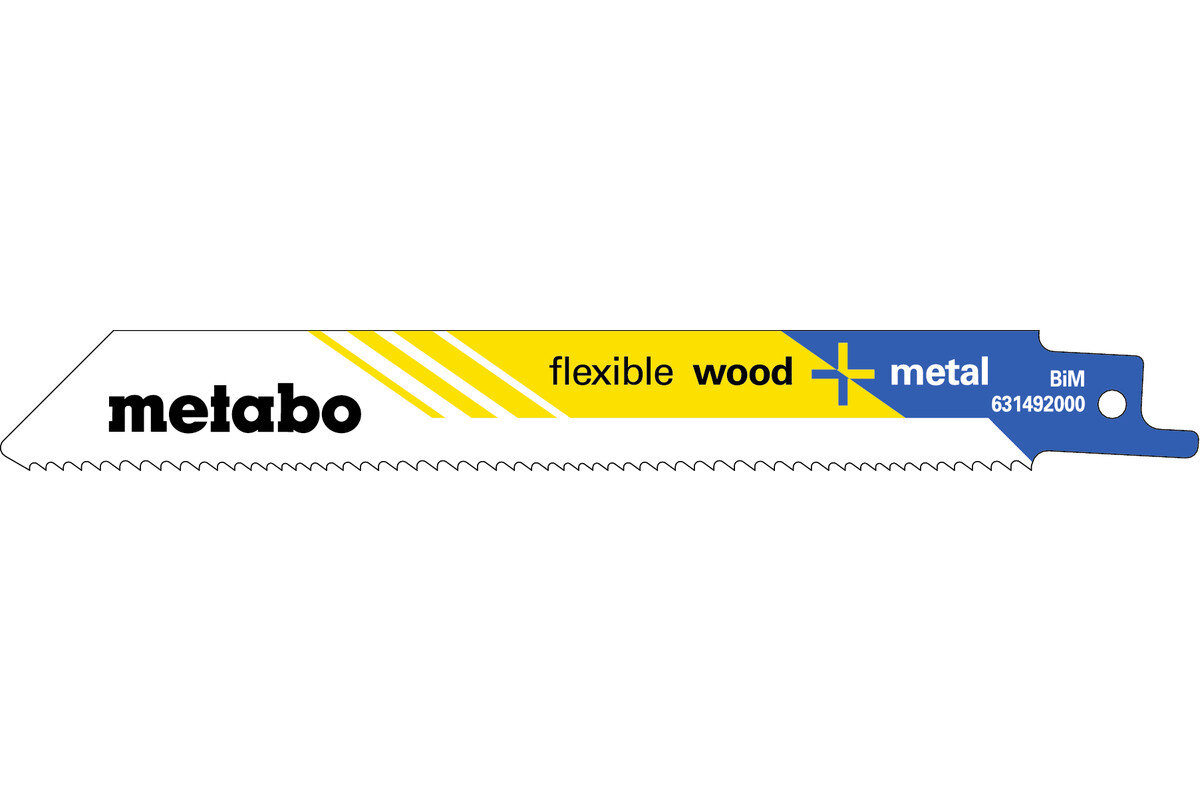 Metabo 2 ks bimetalový pílový list do šabľovej píly 150 x 0,9 mm (pre drevo a kov)