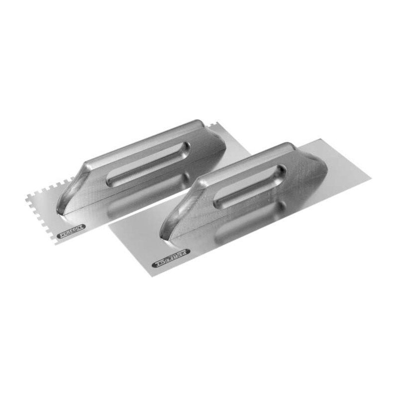 Hladidlo antikorové (nerezové) STALCO 380 x 130 mm, hladké (S-73300)