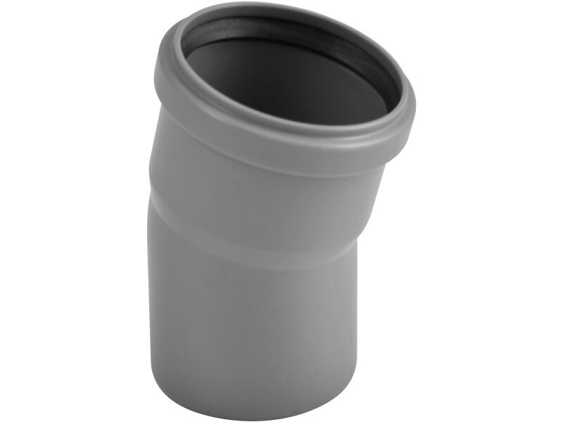 Kanalizačné koleno 40/15° sivé