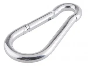Karabína DIN 5299C 12 mm, pozinkovaná, dĺžka 140–141 mm