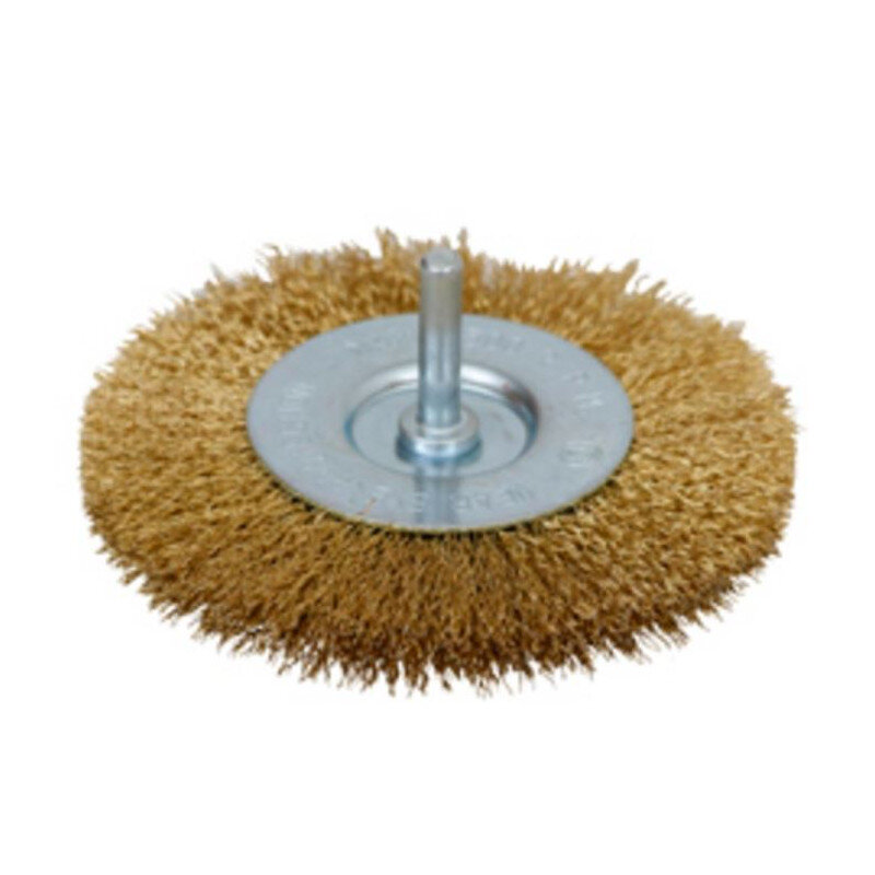 FESTA okružný vlnitý kartáč 63 mm, stopka 6x27 mm, mosadzný drôt