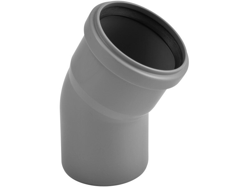 Kanalizačné koleno 50/30° sivé