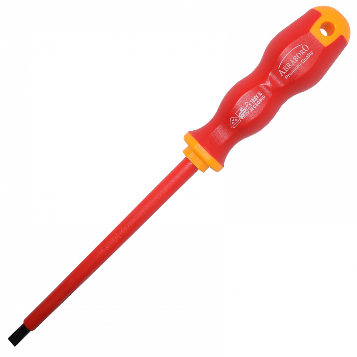 Abraboro Red Line izolovaný plochý skrutkovač VDE 5,5 × 1,0 × 125 mm (1000 V)