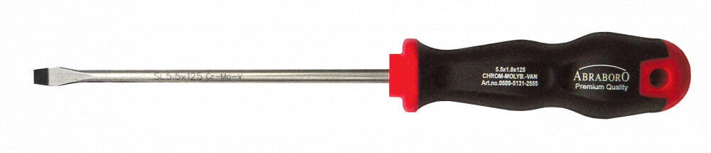 Abraboro Black-Line Premium plochý skrutkovač 6,5 x 1,2 x 150 mm