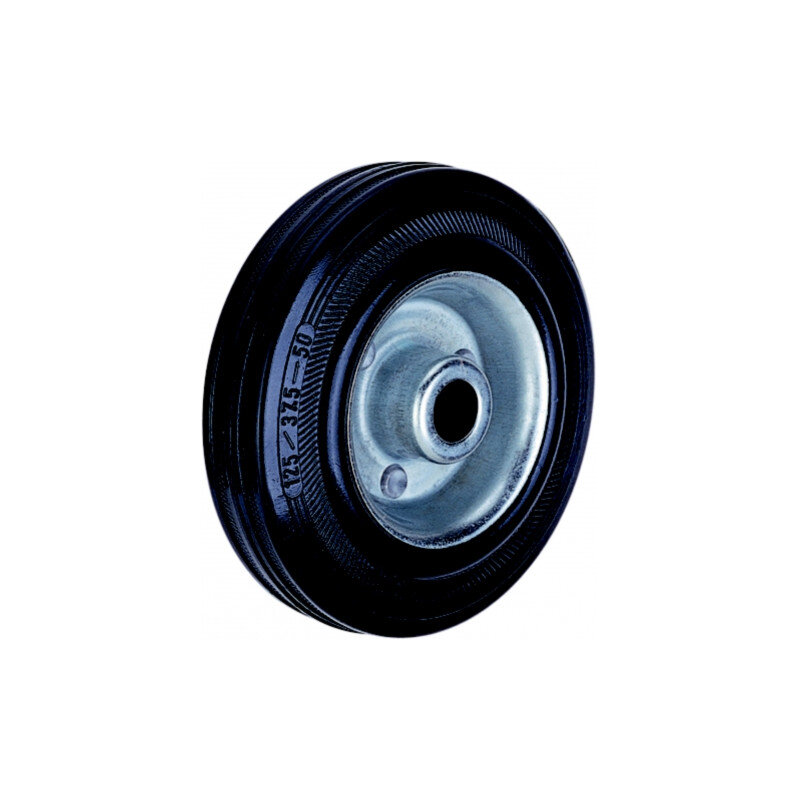 Koliesko sólo 200 mm, oceľový disk, oska 20 mm, nosnosť 150 kg