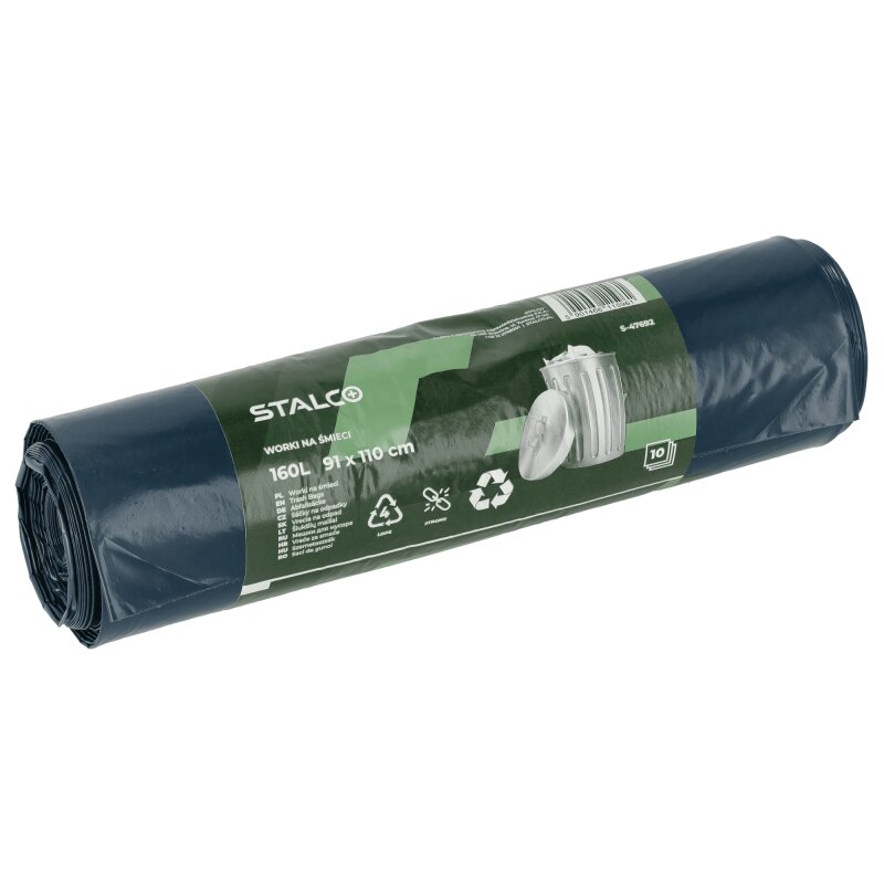 STALCO vrecia na odpad 300 l LDPE, 5 ks