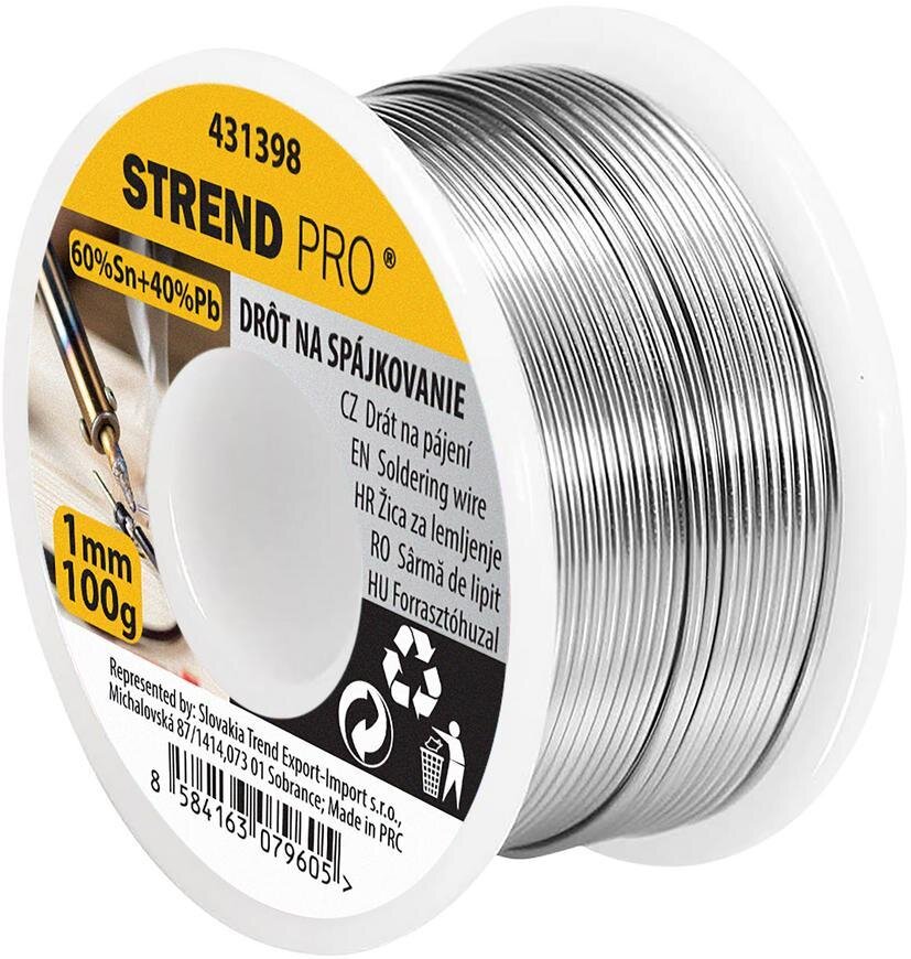 Cín na spájkovanie Strend Pro, drôt 1 mm, 100 g