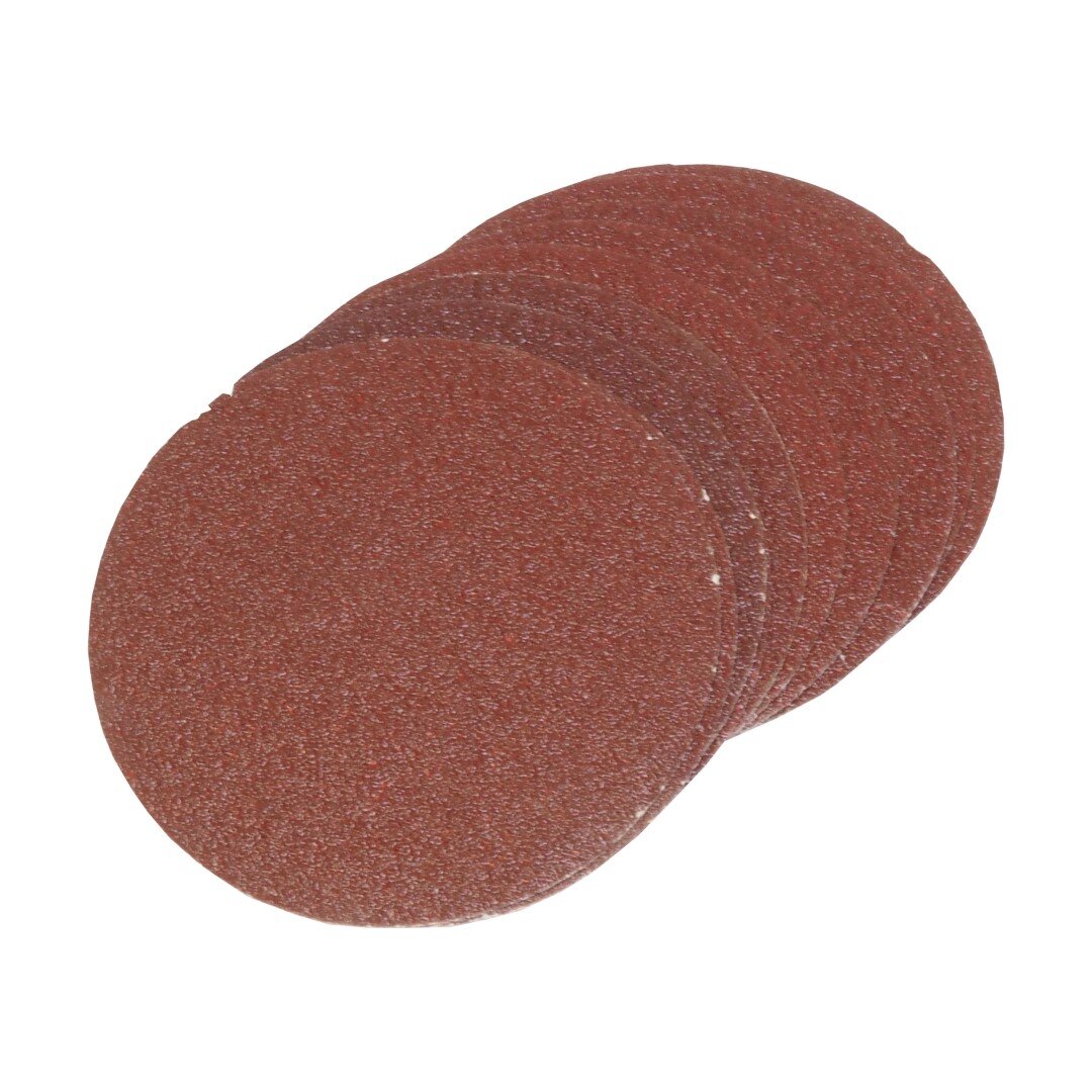 TOPTRADE brúsne disky so suchým zipsom, zrnitosť 40, Ø125 mm, 10 ks
