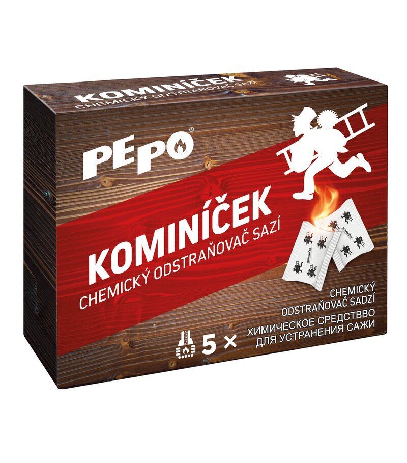 PEPO Kominíček – čistič sadzí do komínov 5 × 14 g (5 ks)