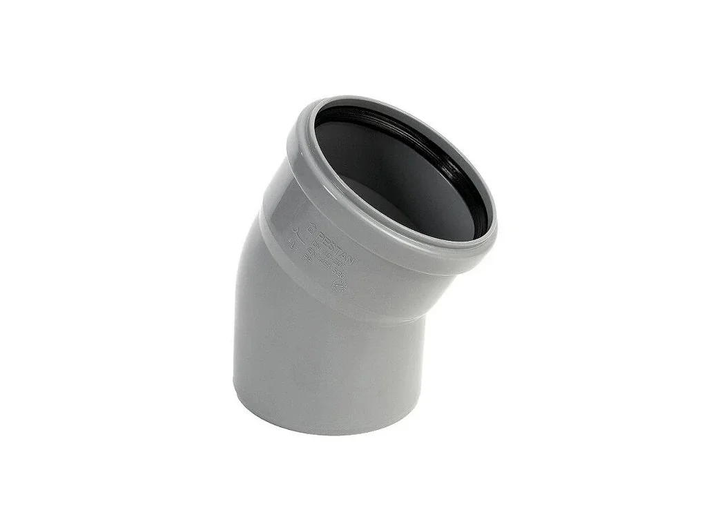Kanalizačné koleno 32/30° sivé