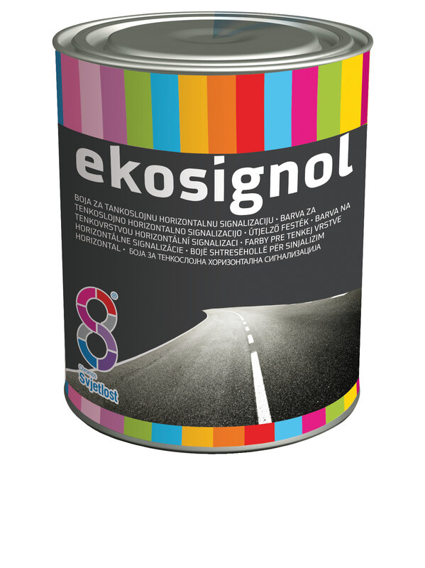EKOSIGNOL farba na vodorovné dopravné značenie, biela, 5 l