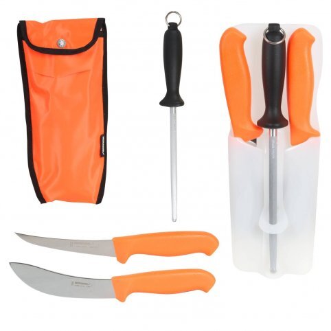 Morakniv Hunting Set 3000 Orange – sada 2 nožov s ocieľkou a púzdrom