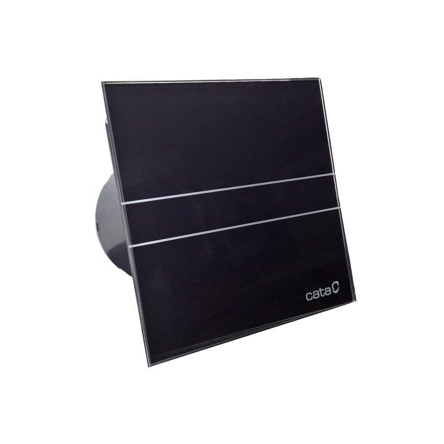 CATA E100 GB kúpeľňový axiálny ventilátor 100 mm, čierny (sklenená čelná doska), 8 W