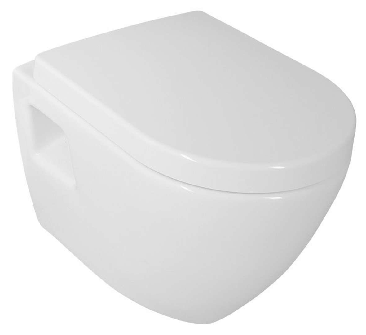 Aqualine NERA závesné WC misa 35,5 × 50 cm, biela (NS952)