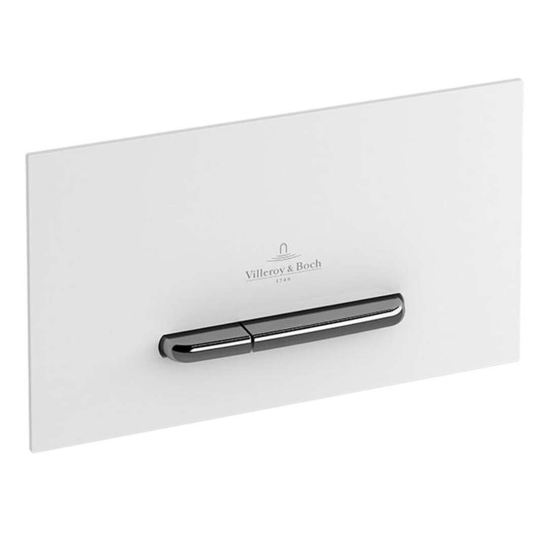 Villeroy & Boch ViConnect ovládacie tlačidlo M300 922160RE – lesklá biela / kefovaná nerezová