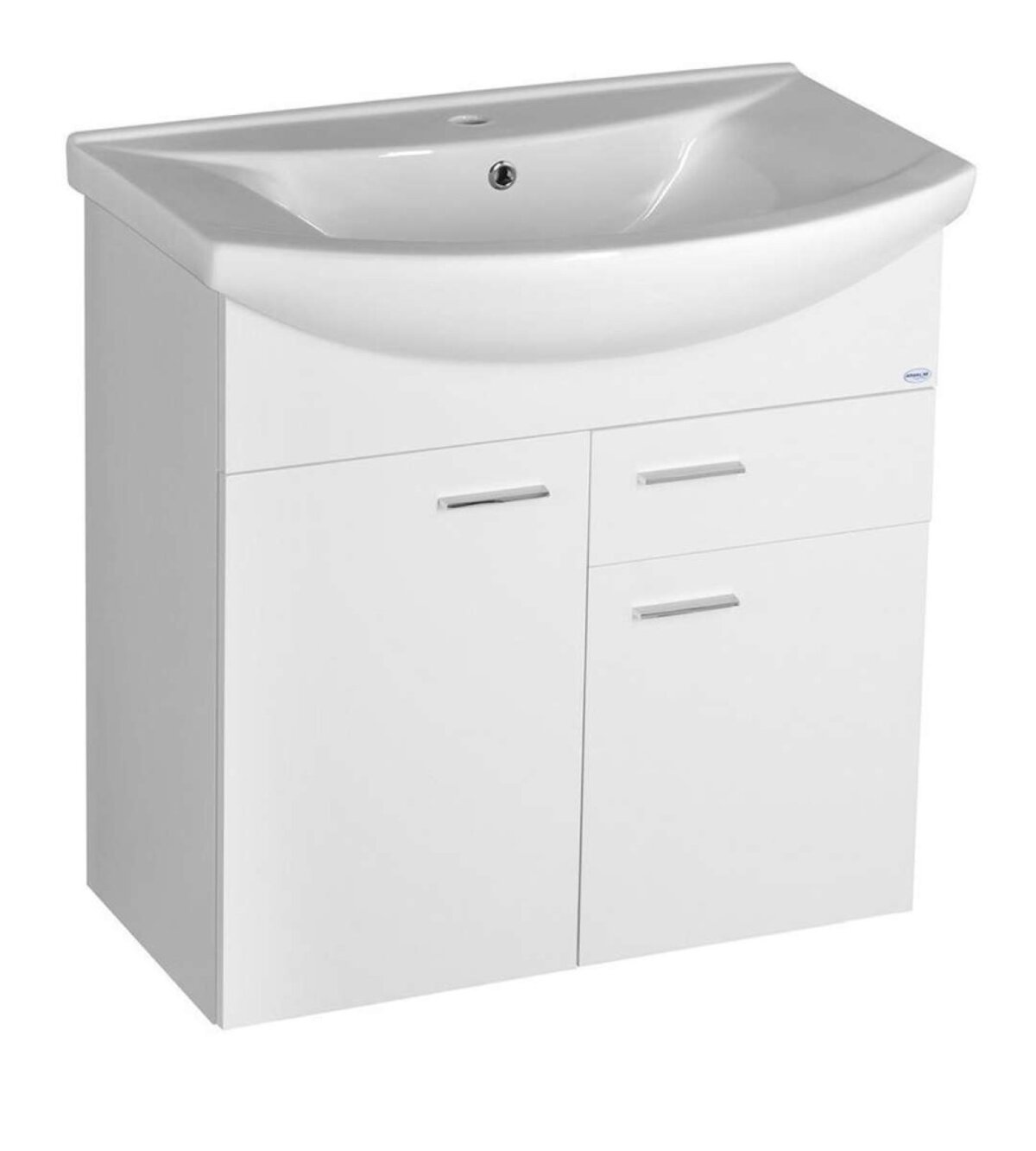 Aqualine Zoja umývadlová skrinka 71,5 x 74 x 34,3 cm, biela (lesklá)