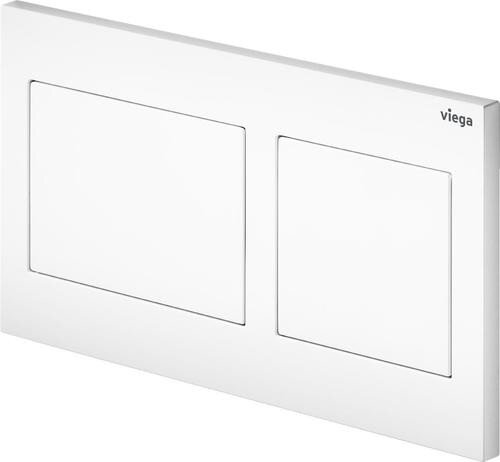 Viega Visign for Style 21 - ovládacia doska Prevista 86111 (alpská biela, plast, dvojtlačidlová)