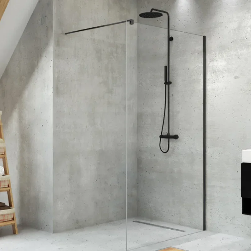 New Trendy Velio Black Walk-in 90 x 200 cm, čierny mat, 8 mm (D-0142B)